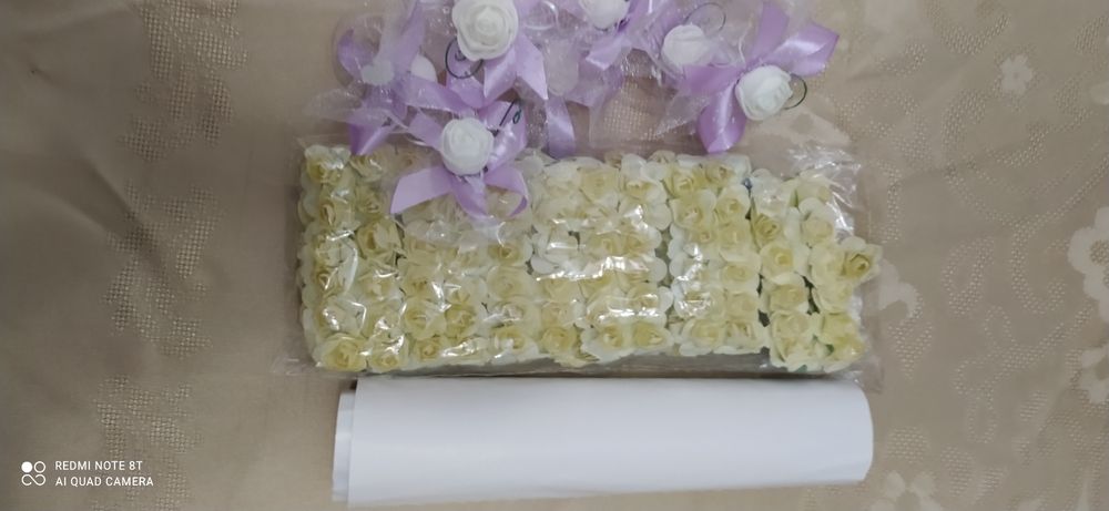 Булчинска/сватбена рокля+було+букет+още