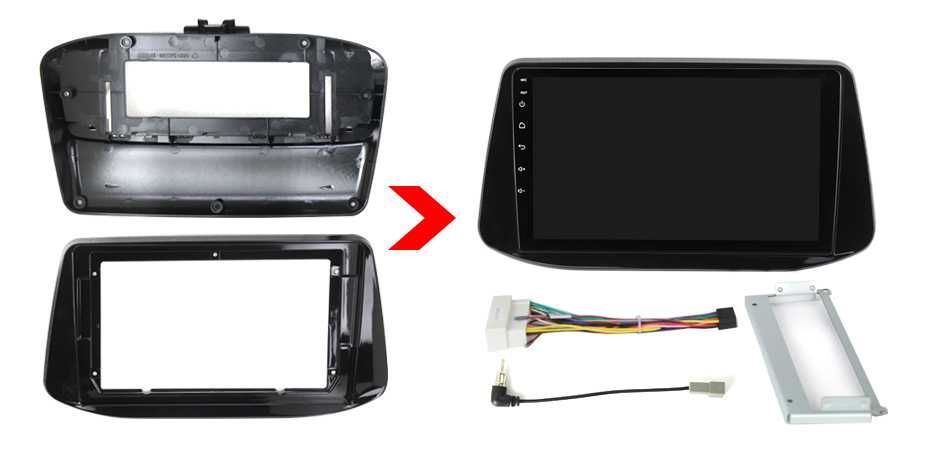 Navigatie Android 14 Hyundai i30 2017+ 1/8 Gb Waze CarPlay CAMERA