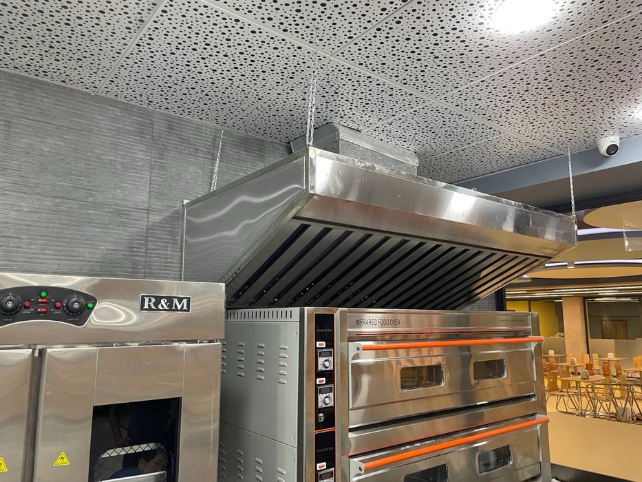 Зонт вытяжной, вытяжка, дымоход для кухни из нержавейки