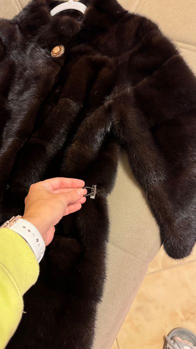 #59 Палто от норка.Визон.Яке.Елек. Естествена кожа с косъм.