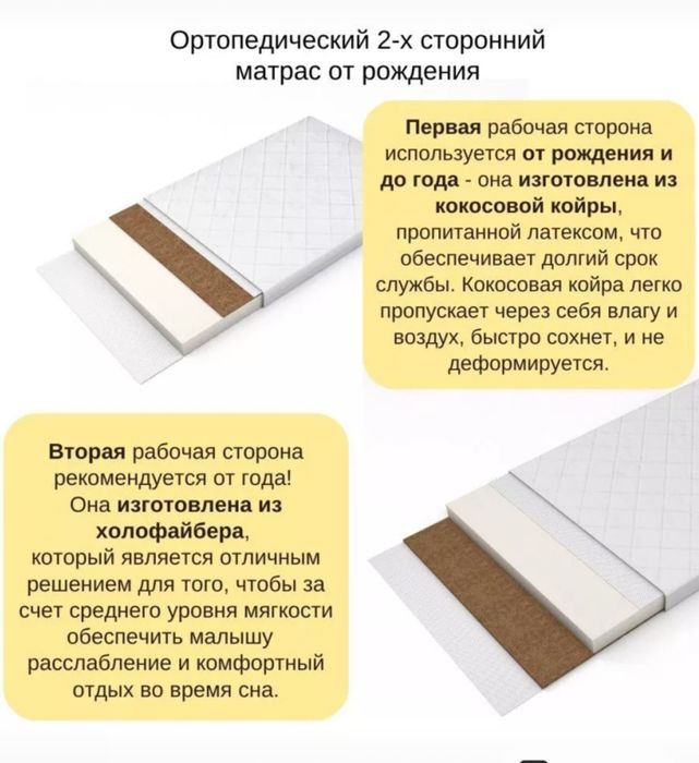Кроватка детская приставная с МАТРАСОМ ОРТОПЕДИЧЕСКИМ !!!