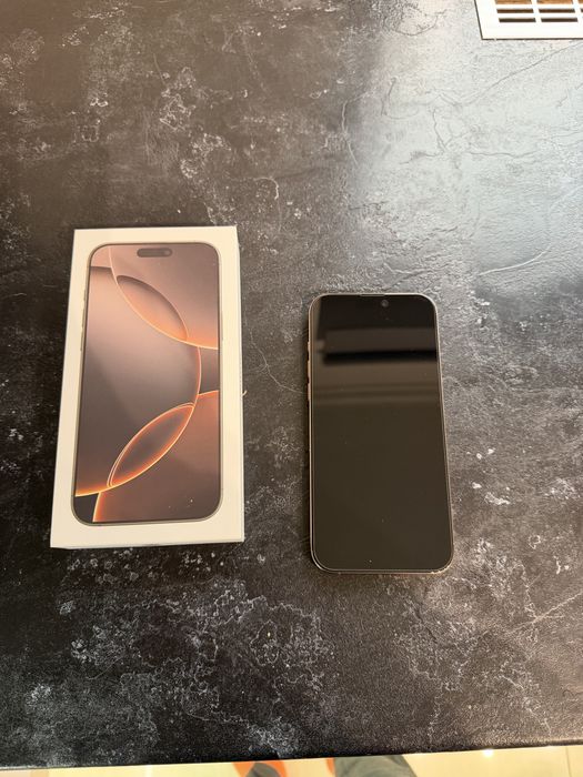 Iphone 16 pro max 256 desert titanium impecabil, garantie