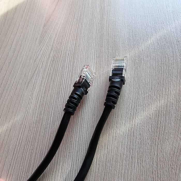 Cablu de retea de internet - RJ 45 - negru de 100cm