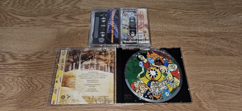 Lot 2 casete si un cd povesti Roton
