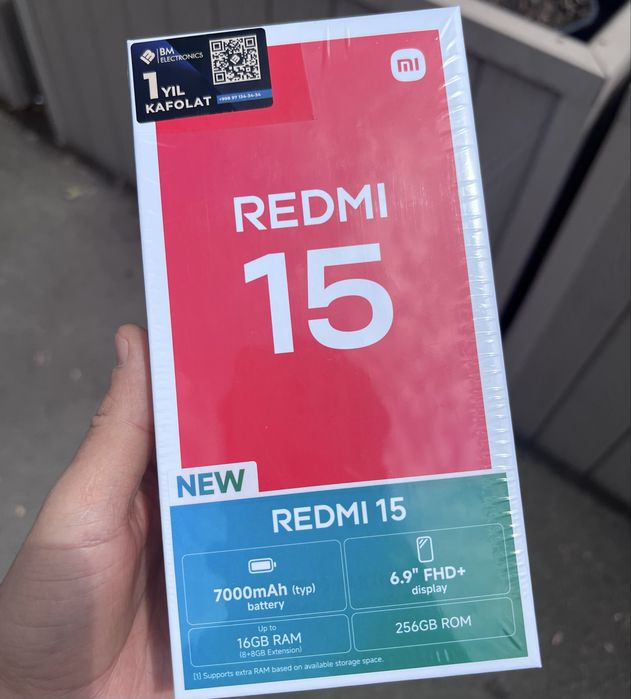 Срочно! Redmi 15. 256gb Новый!