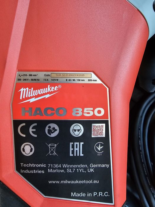 Rotopercutor milwaukee HACO 850