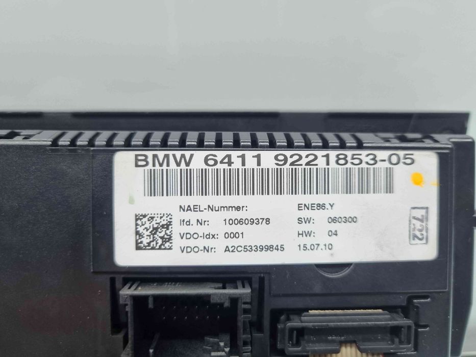 Panou comanda clima Bmw 3 (E90) [Fabr 2005-2011] 9221853-05
