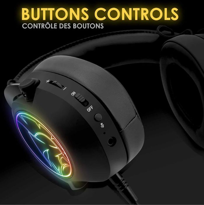 Casti Gaming Wireless EMPIRE GAMING WarCry P-W2 WiFi 2,4GHz RGB PS5 PC