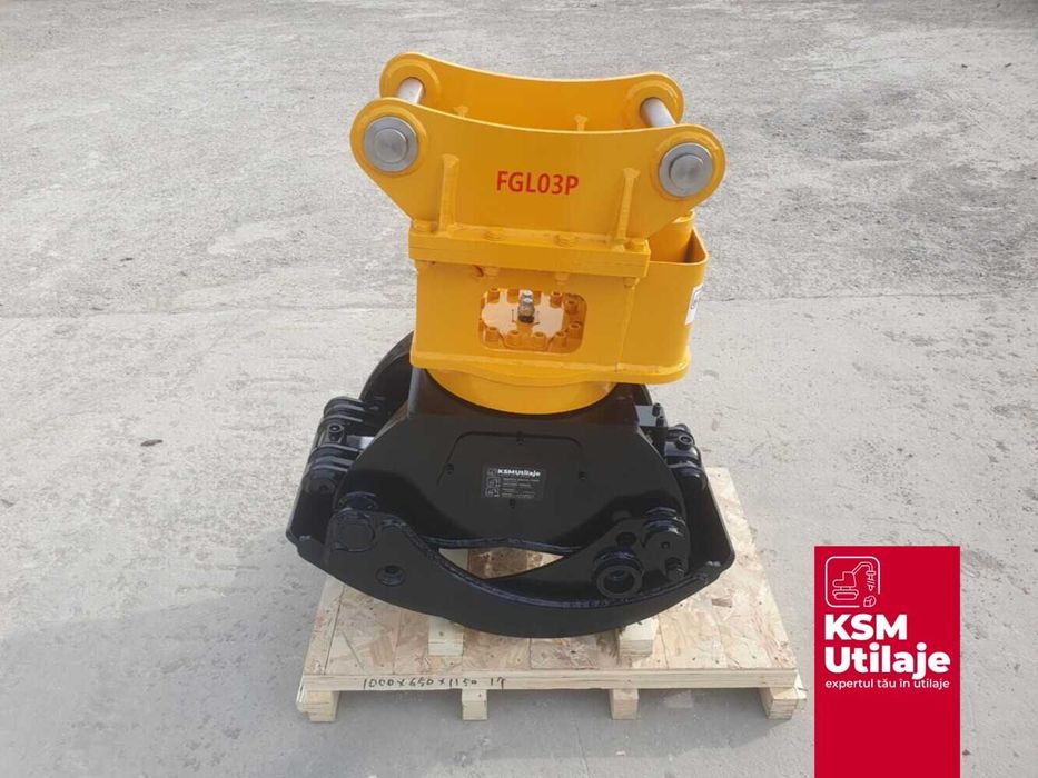 Graifer bușteni excavator 5-10 tone cu prindere S45(45/292/430)