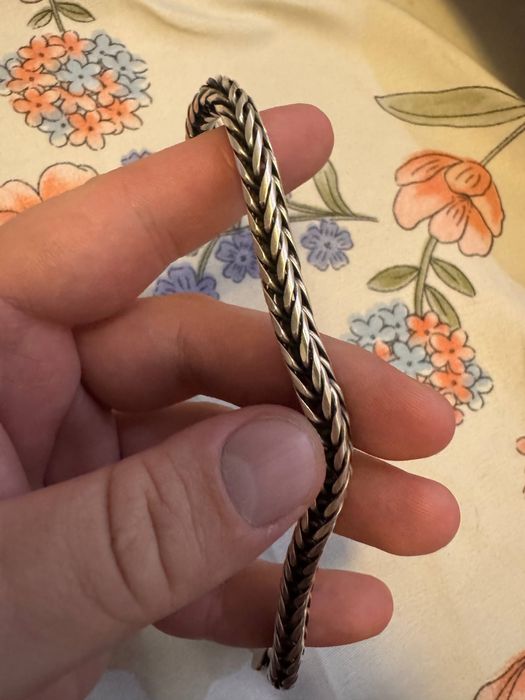 Серебряный браслет 35г. в идеальном состоянии 925 проба