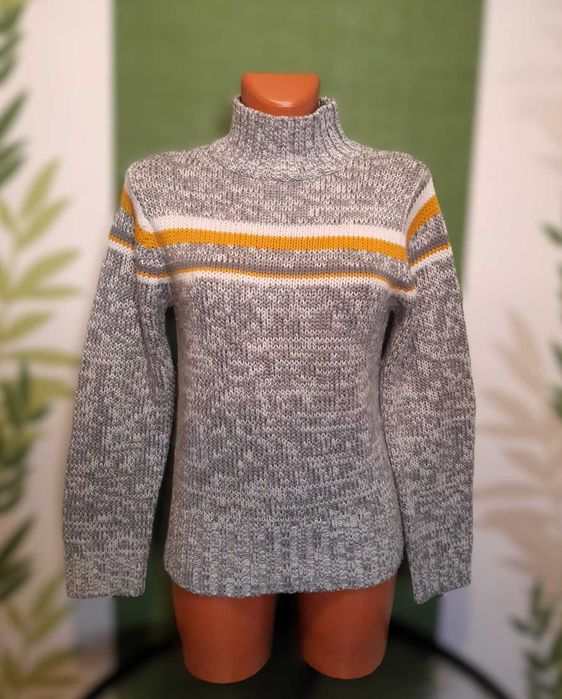 Pulover pe gât 20% lână, marimea M, Casa Blanca