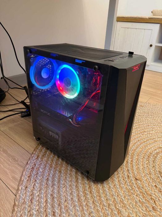 PC gaming AMD Ryzen 5 Radeon RX580 + monitor curbat 27 inch