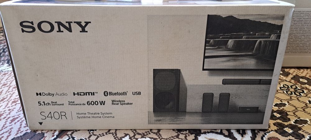 Sony HT-S40R 5.1 домашно кино / 600W / безжични задни колони