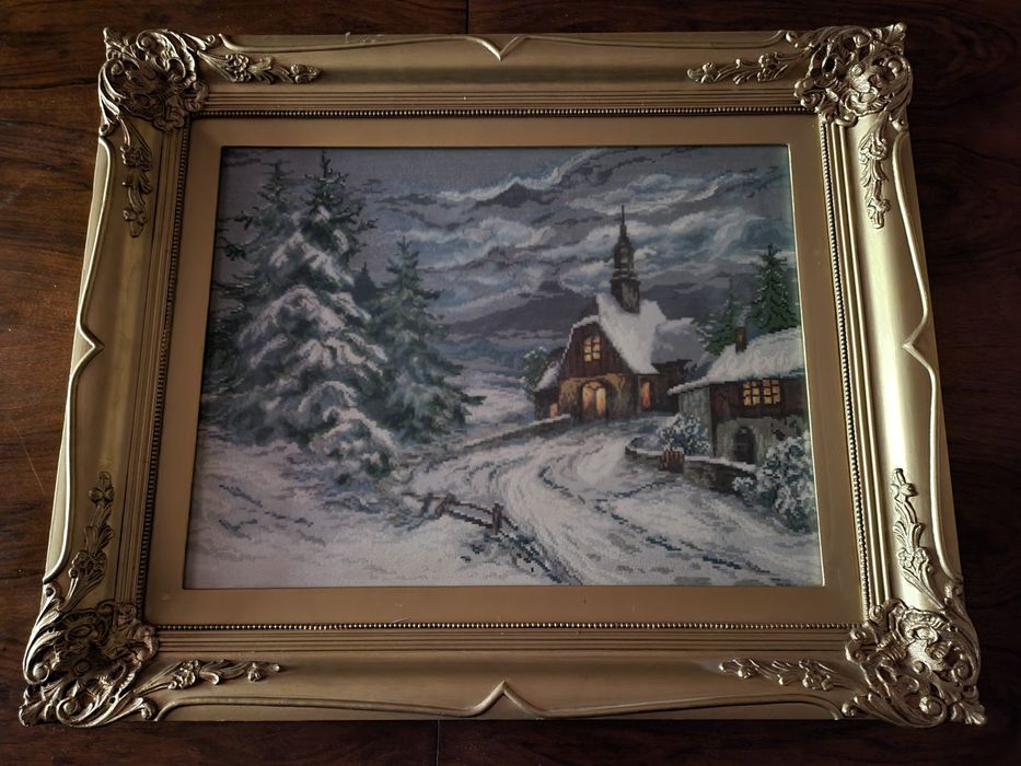 Гоблен,, Зимен параклис " в рамка