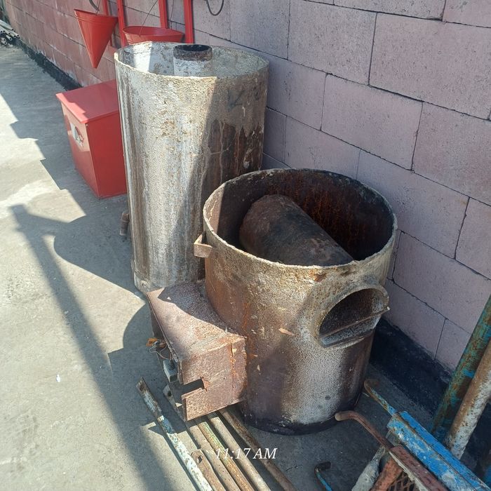 Банная печ бу на газе