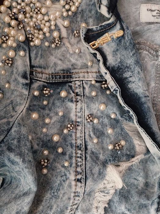 Късо дънково сакенце