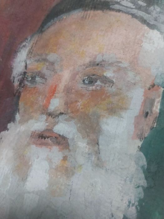"RABINUL" - pictură autentică cu patină de epocă