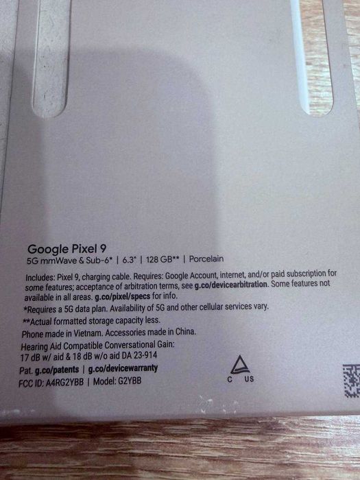 Google Pixel 9, white, 128gb