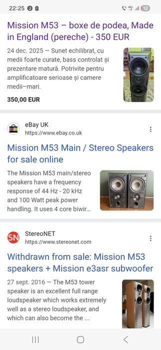 Mission M53 + M50 + V6C Boxe Top Made in  England