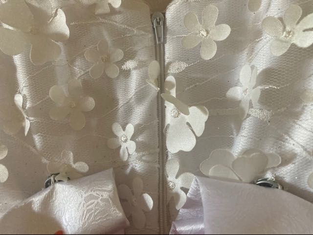 Бяла рокля с тюл Теди мод 122 см