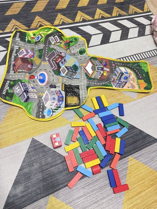 Цветная деревянная дженга