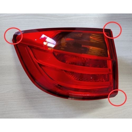 Stop spate lampa Bmw Seria 3/3 Gt (F30/31/34/35), 01.12- Combi, omologare ECE, spate, fara suport bec, cu led, exterior, 63217313049; 63217414021, Stanga - Colturi Lovite Vezi Poze