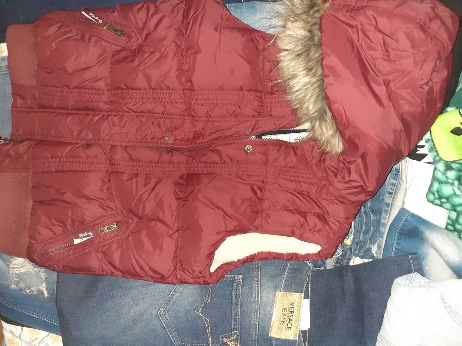 Vestă cu glugă  Puffer Tokyo Laundry- Original, îmblănită, mărime M/40