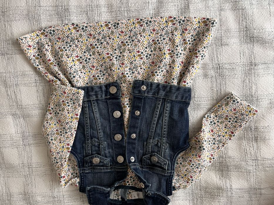 Рокля Zara и елек H&M за бебе