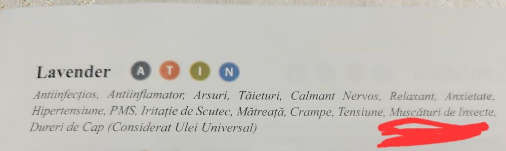 Uleiuri Doterra anticapuse și mușcături insecte