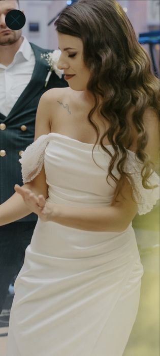 Rochie de miereasă, satin, Xs/S