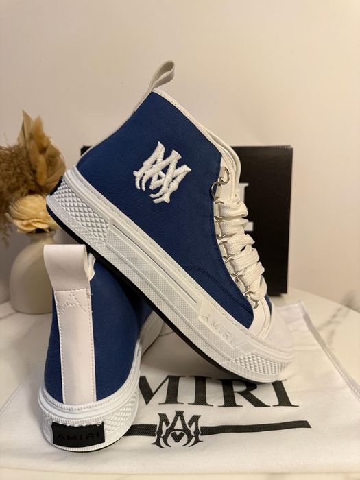 Amiri High Top Alb&Albastru