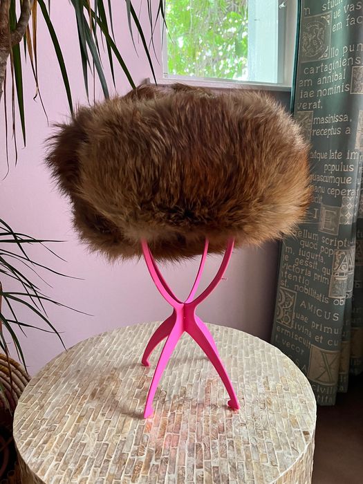 Caciula ruseasca ushanka unisex din blana naturala de vulpe rosie