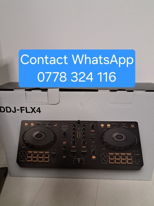 Consola Pioneer DJ DDJ-FLX4 – Controlle /DJ Nou, Sigilat///Contact WhatsApp.  Nu răspund  la  mesaje ...pot oferii 800, 900 , etc.