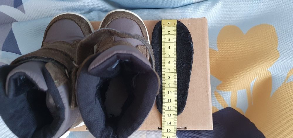 Ecco cizme ghete de iarna bebe marimea 20, 12.5cm interior