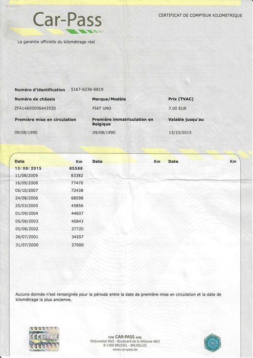 Fiat Uno 1.0 (1990) – Ретро автомобил с реални километри