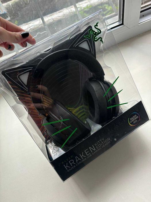 Наушники razer с ушками