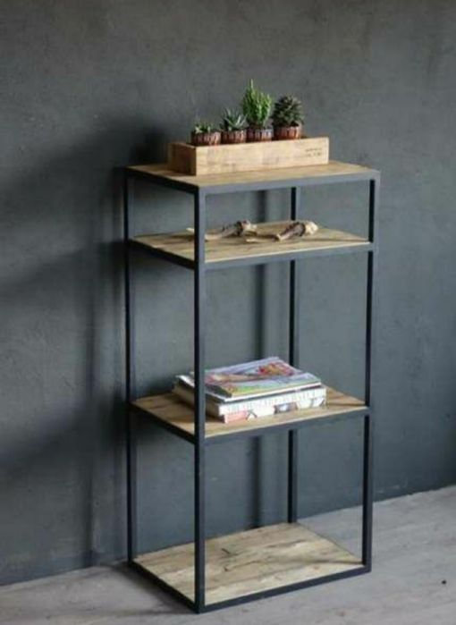 Етажерка от метал и дърво различни видове