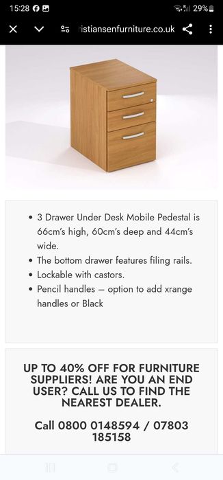 бюро офис мебел Внос от Англия