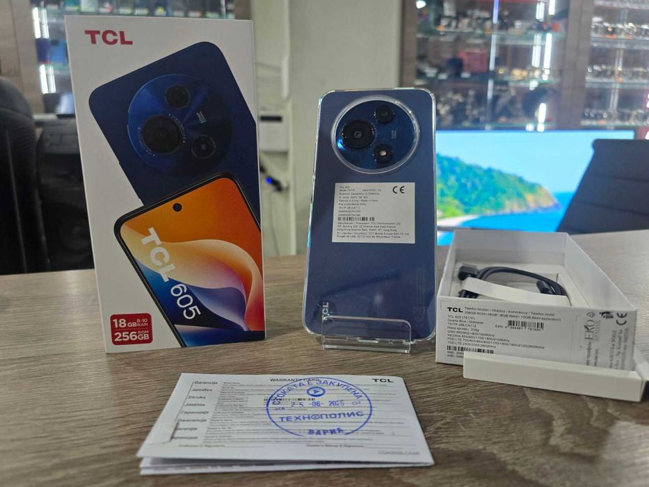 Смартфон GSM TCL 605 256GB 8GB RAM Dual