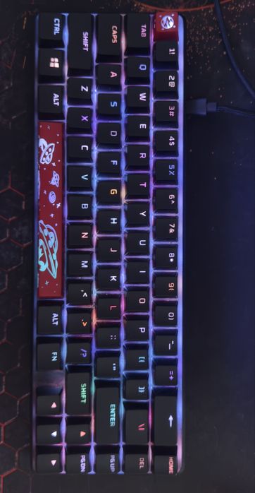 Tastatura Gaming Tastaura mecanica HyperX Alloy Origins 65 Aqua Switch