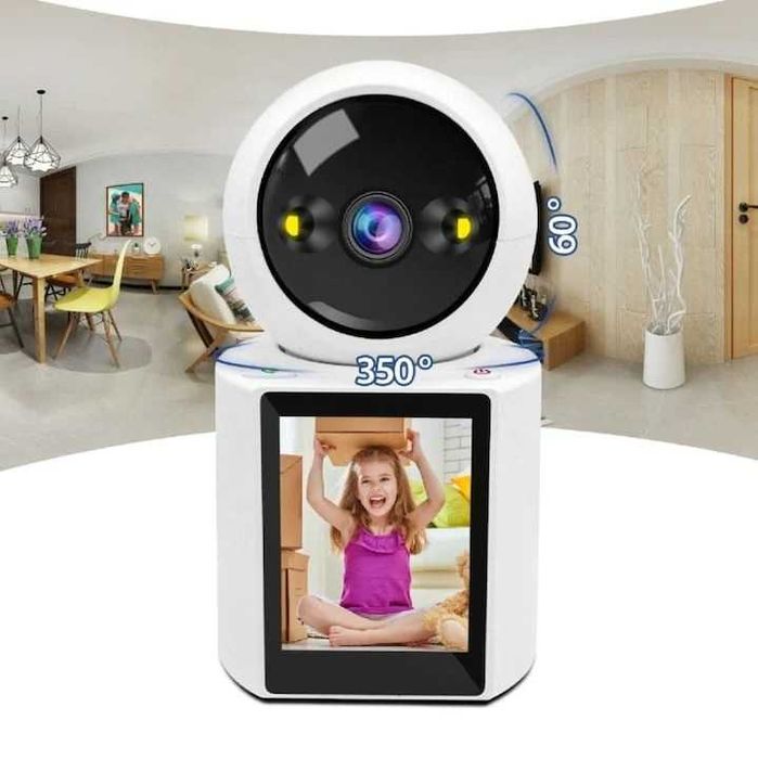 Компактна Wi-Fi видеокамера за наблюдение с 1080p HD и двупосочна комуникация