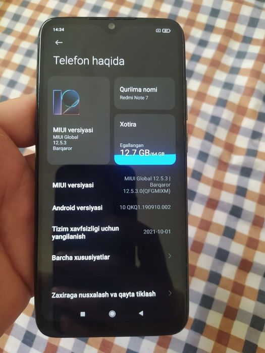 Redmi note 7 sotiladi