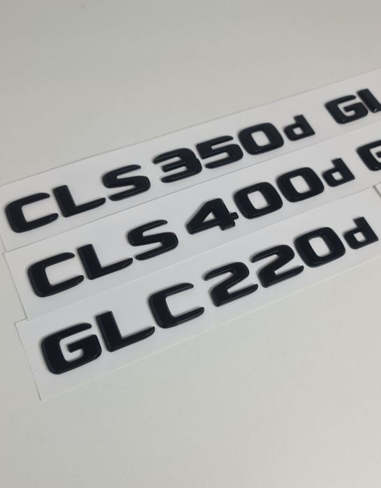 Pachet-Set-Motorizare-Spate-Haion-Mercedes+Emblema-4Matic-Crom-Negru-Lucios-C220d-E200d-E220d-GLC220d-CLS350d-CLS400d-E300d-GLE350d-GLE400d-S500-S580e