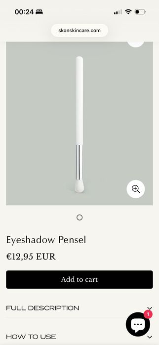 Палитра сенки + четка Skøn skincare