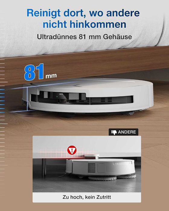 Robot aspirator cu funcție de mop ECOVACS ZeroTangle T50 Omni Gen2