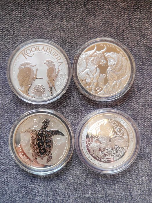 Монети от 1 oz.2 oz