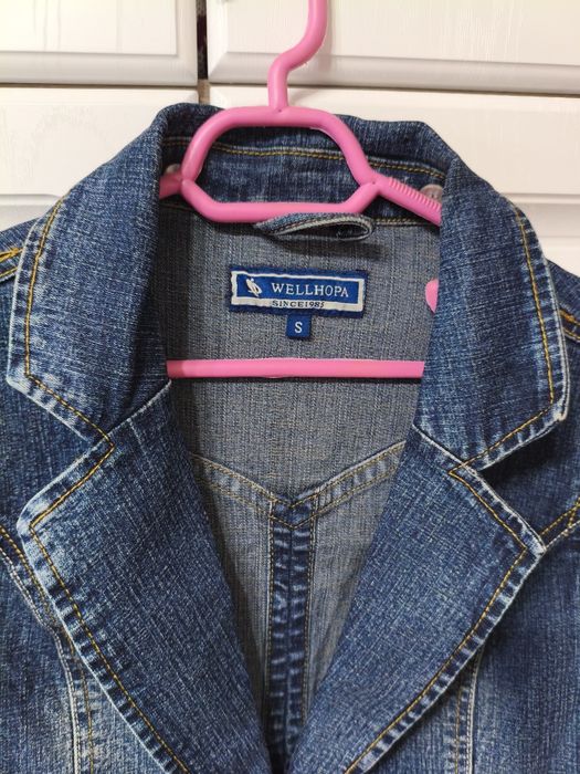 Geaca denim albastră