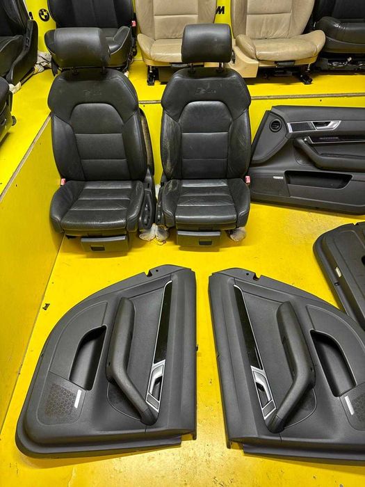 Сиденье Audi а6 черная кожа