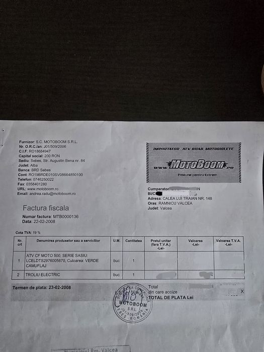 Cf Moto cf500 varianta lunga