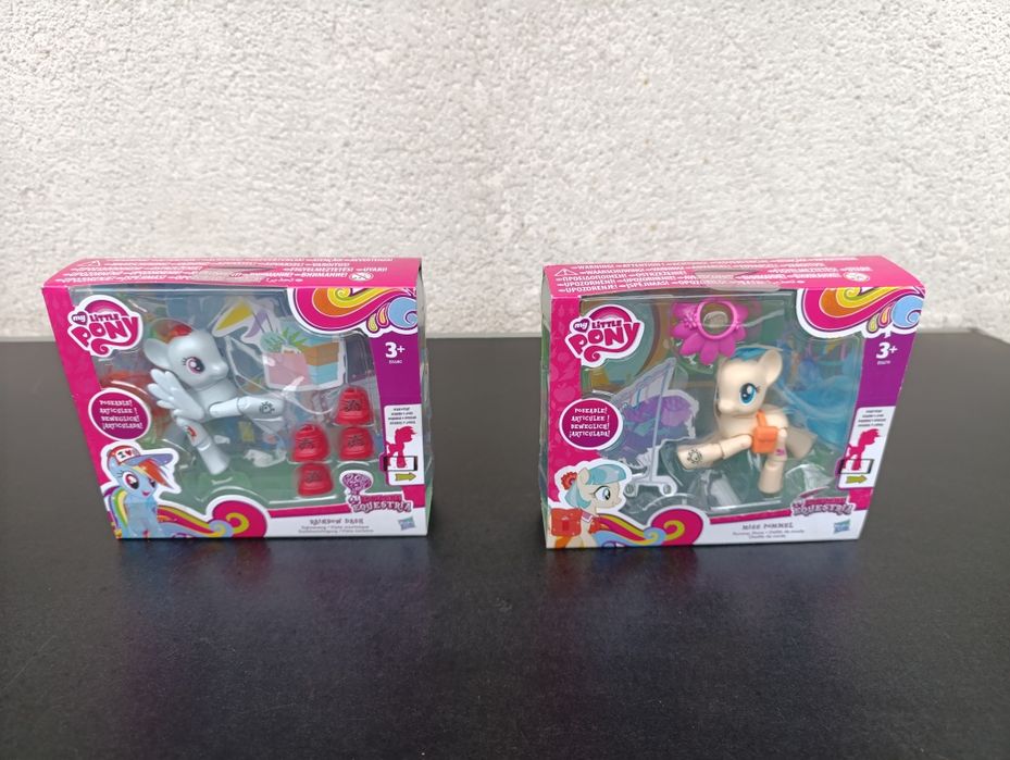 figurina my little poney set accesorii miss pommel  rainbow dash